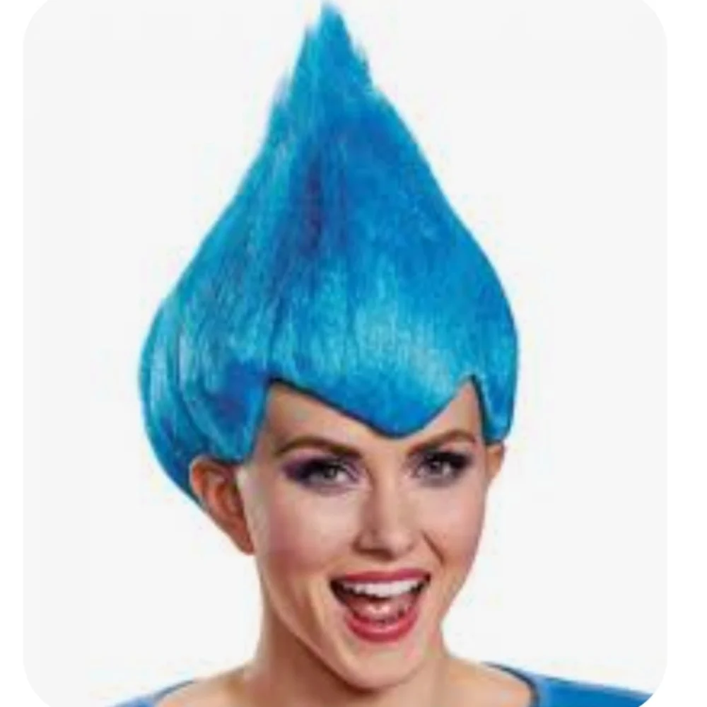 HALLOWEEN Disguise Wacky Point Sculptural Flame Costume Wig NWT